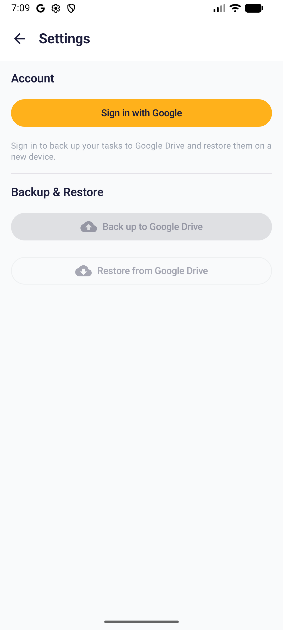 Google Drive Backup